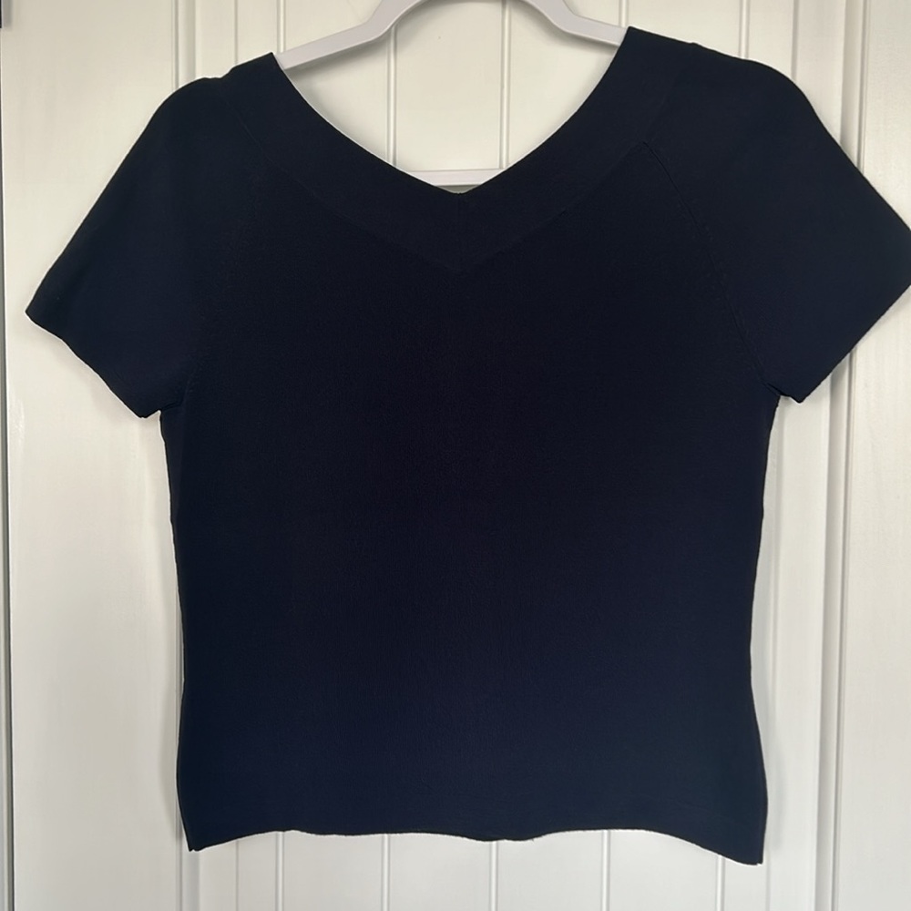 Talbots petite medium dress v neck shirt in great shape